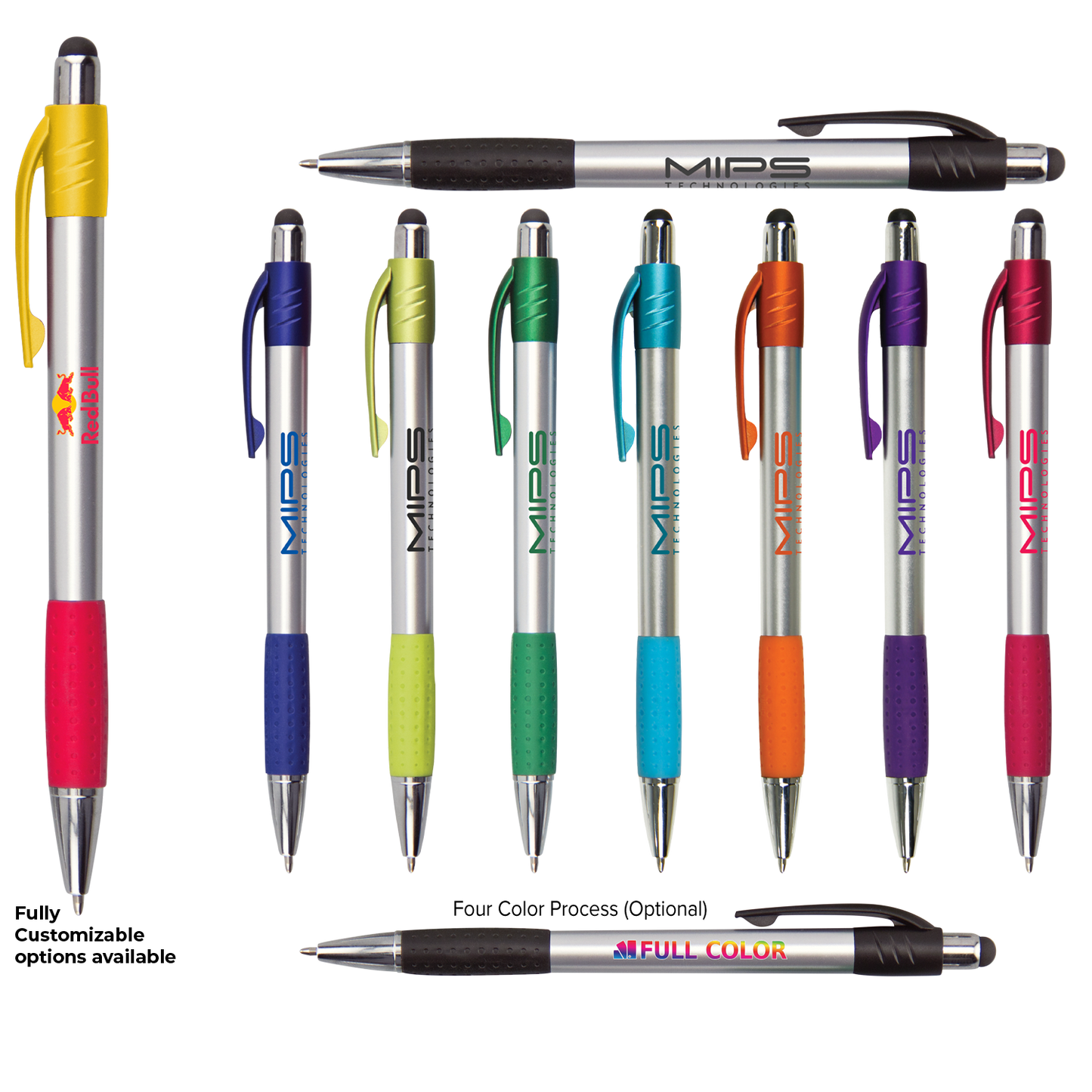 Black Premium Silver Stylus Pen with Metallic Accents