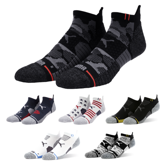 Bright White Navy Blazer Puma Tech Single Tab Sock - S