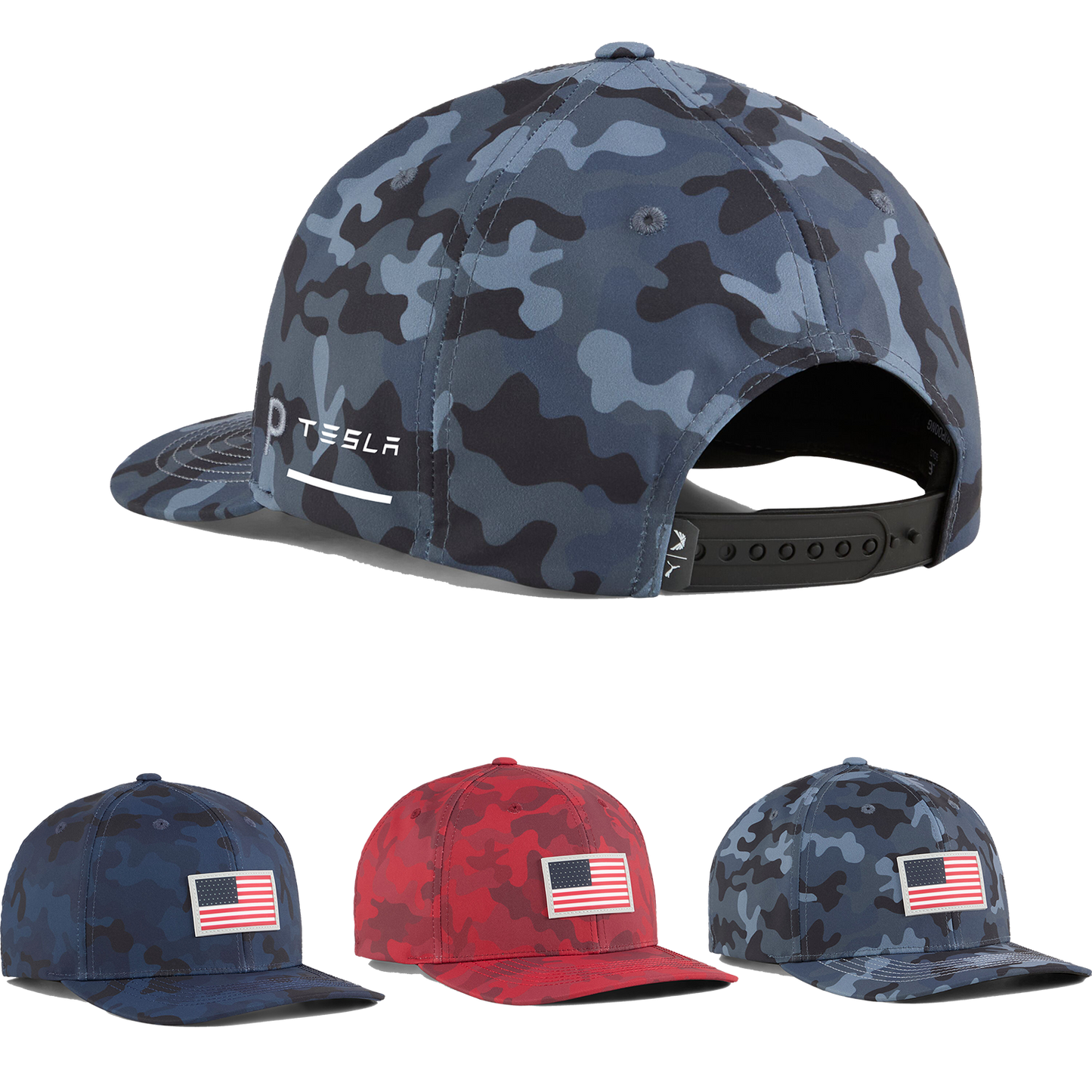 Black Puma X Volition Camo 6 Panel Cap