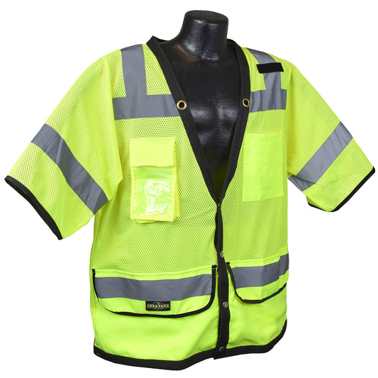 SV59-3 Type R Class 3 Heavy Duty Mesh Surveyor Vest - Green - Size XL