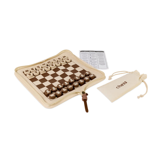 Natural Game on! Chess and Checkers Gift Set