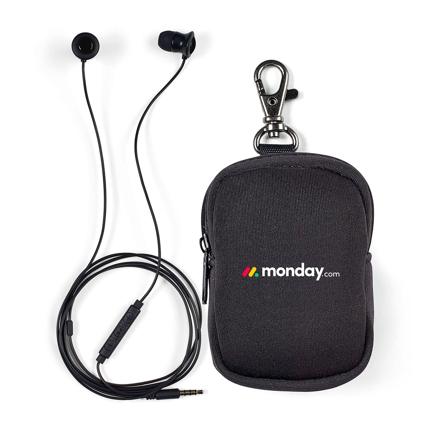 Black Swift Earbuds with Travel Case