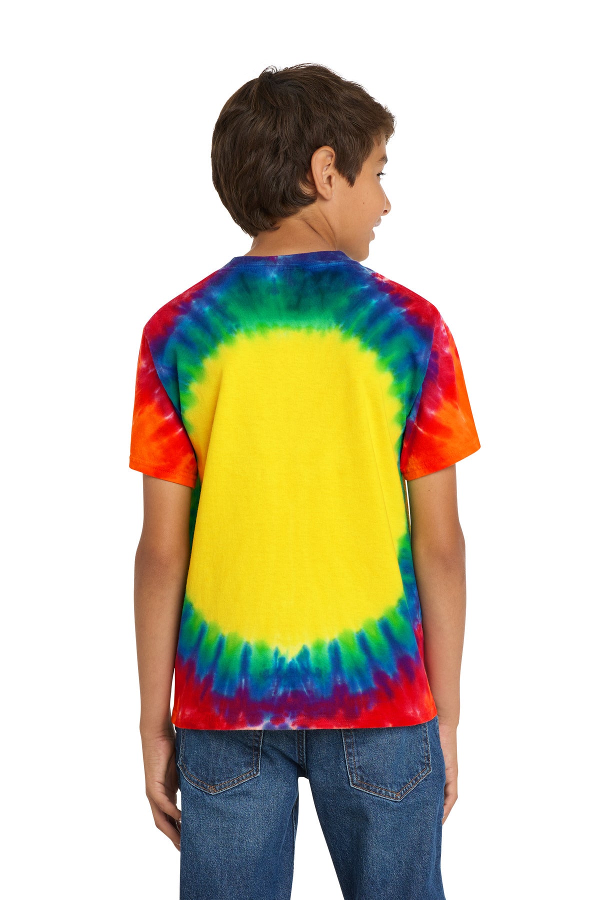 Rainbow Port & Company - Youth Window Tie-Dye Tee. PC149Y