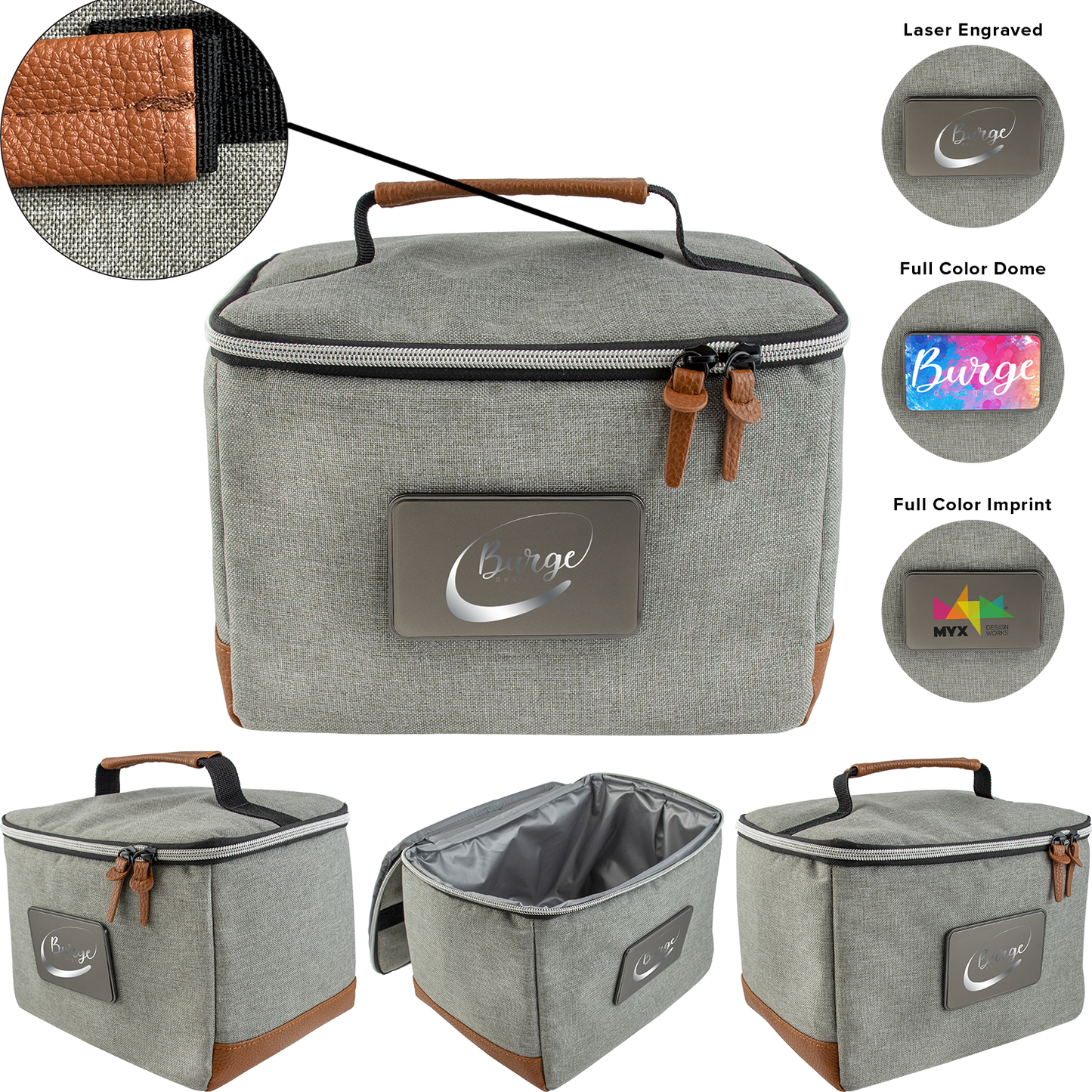 Grey Rambler Lunch, Cooler Or Toiletry Bag