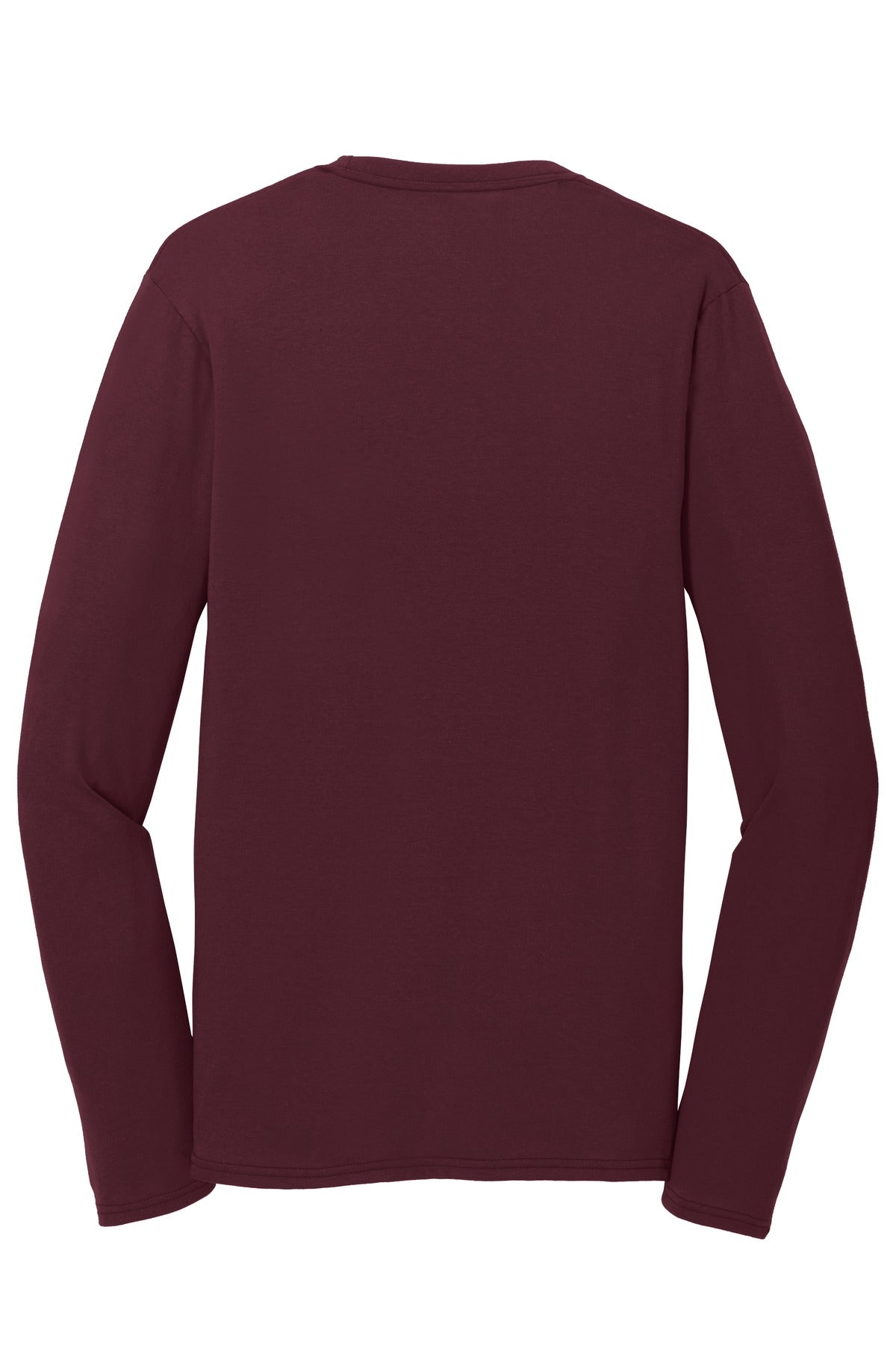 Rear View of Athletic Mar Port & Company Long Sleeve Performance Blend Tee. PC381LS