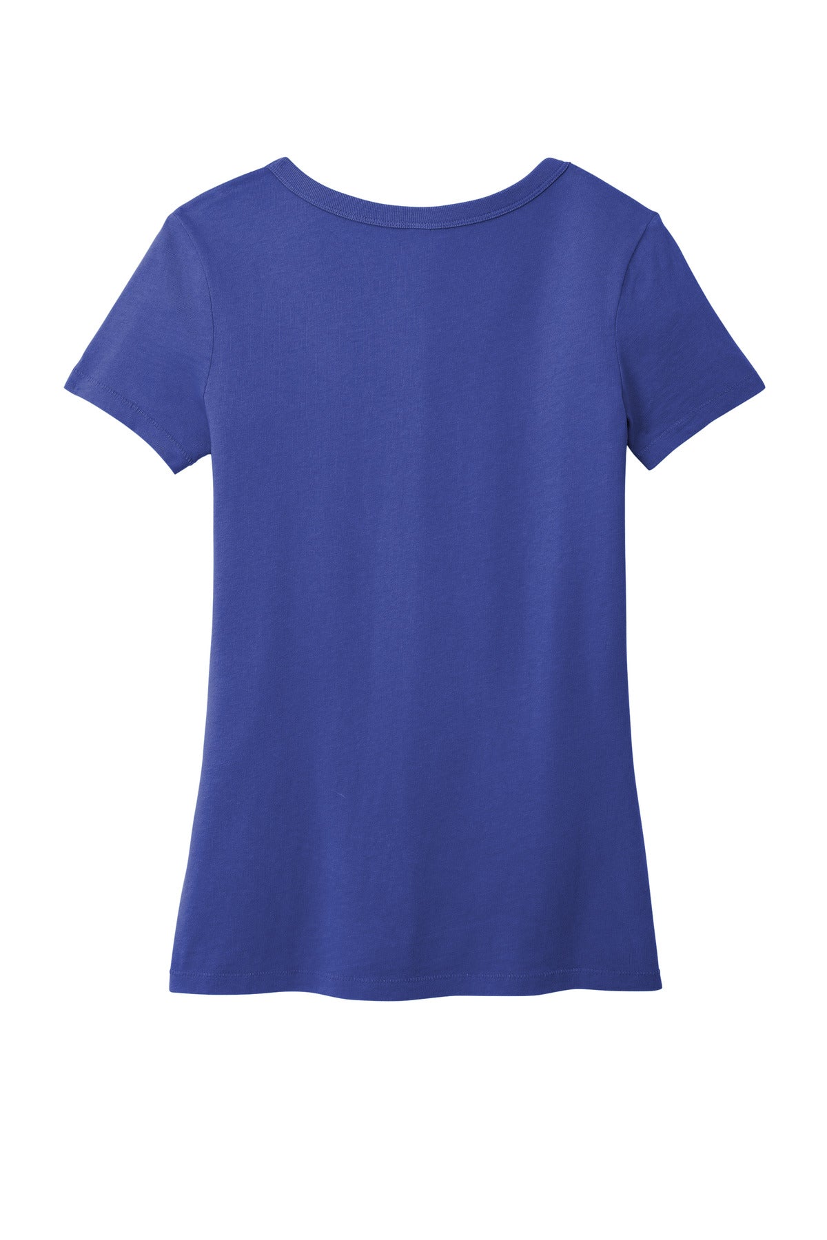 Rear View of BlueIris Port & Company Women's Beach Wash Garment-Dyed V-Neck Tee LPC099V