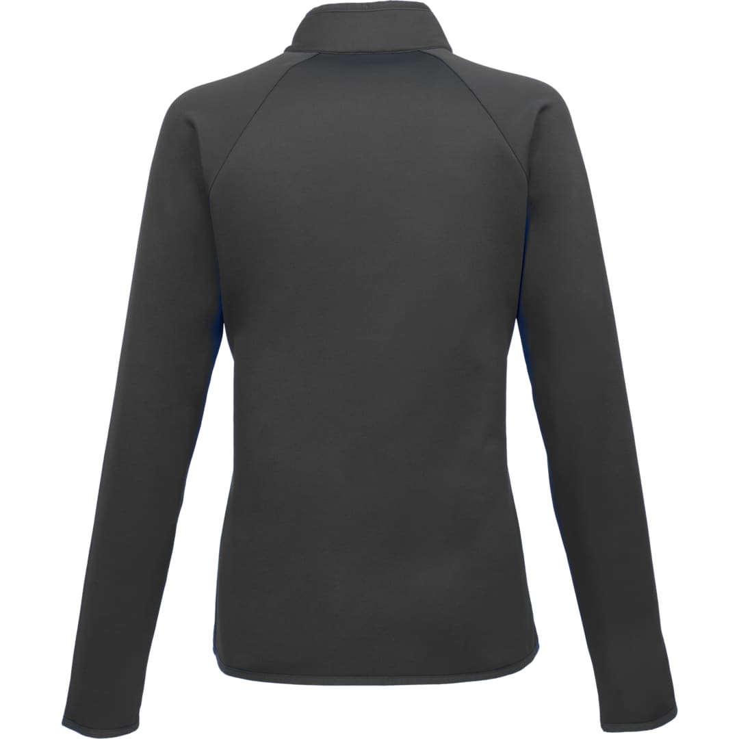 Rear View of Grey TELICA Brush Back Fleece Jacket - Women's plain