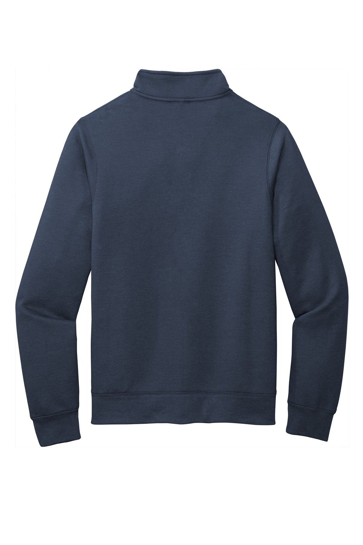 Rear View of Navy Port & Company Core Fleece Cadet Full-Zip Sweatshirt PC78FZ