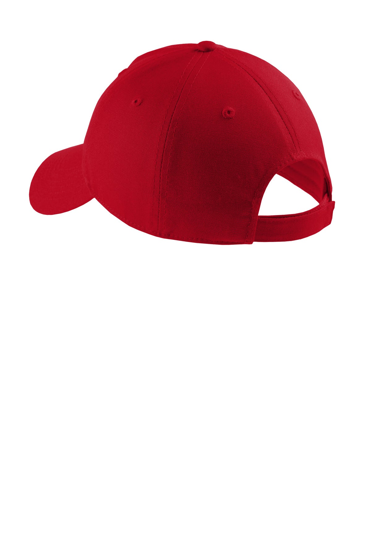 Rear View of Red Port & Company Soft Brushed Canvas Cap. CP96