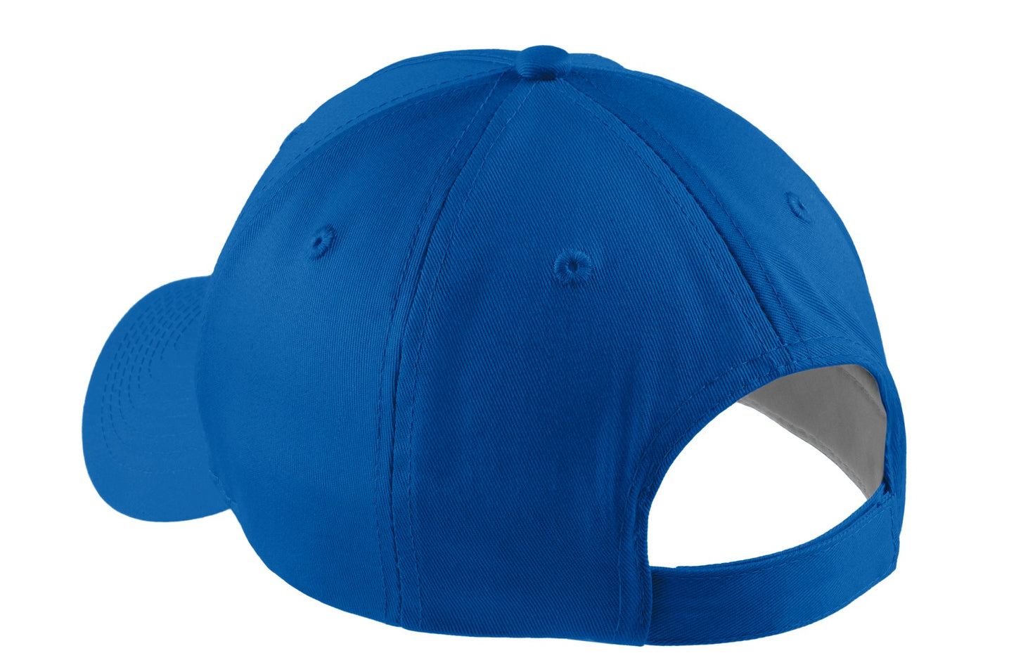 Rear View of Royal Port & Company Five-Panel Twill Cap. CP86