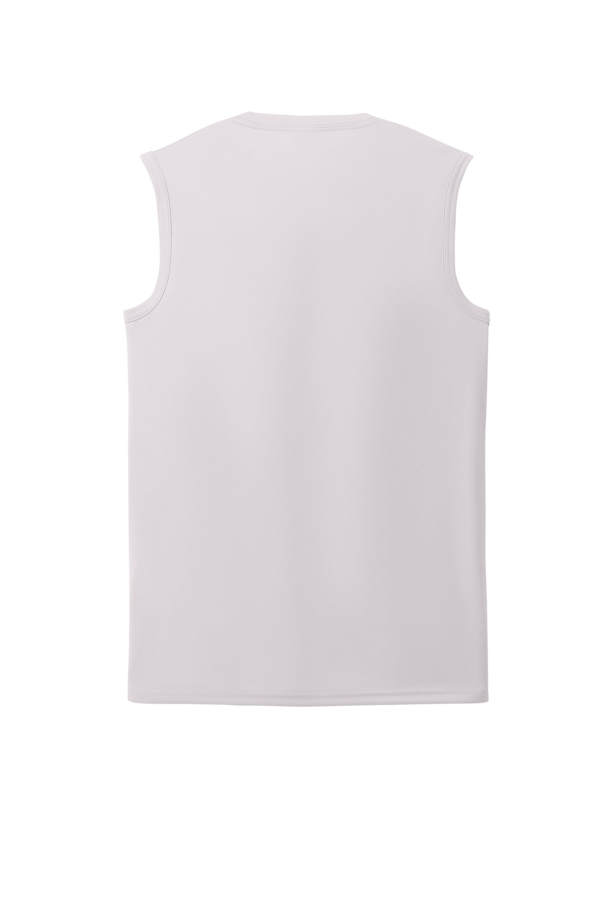 Rear View of Silver Port & Company Performance Sleeveless Tee PC380SL