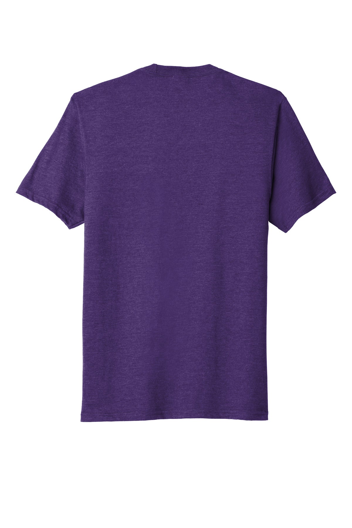 Rear View of Team Purple He Port & Company Fan Favorite Blend Tee. PC455