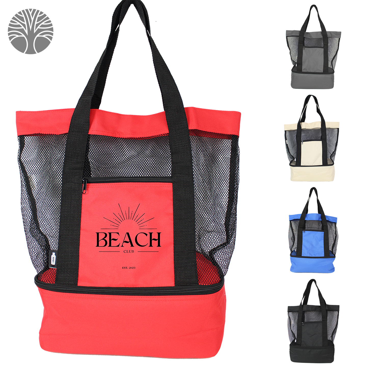 Black Recycled Beach Cooler Tote