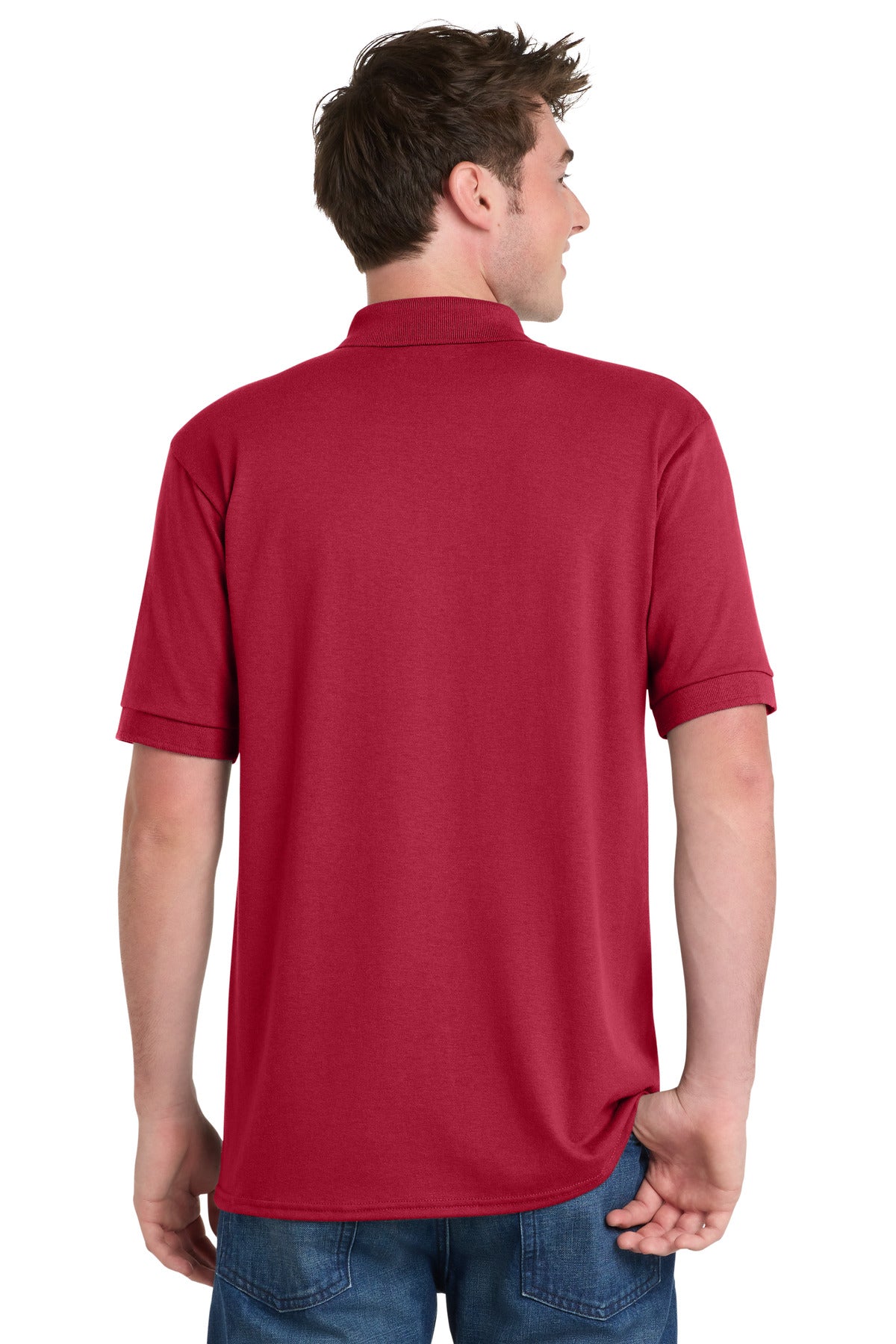 Red Port & Company Tall Core Blend Jersey Knit Polo. KP55T