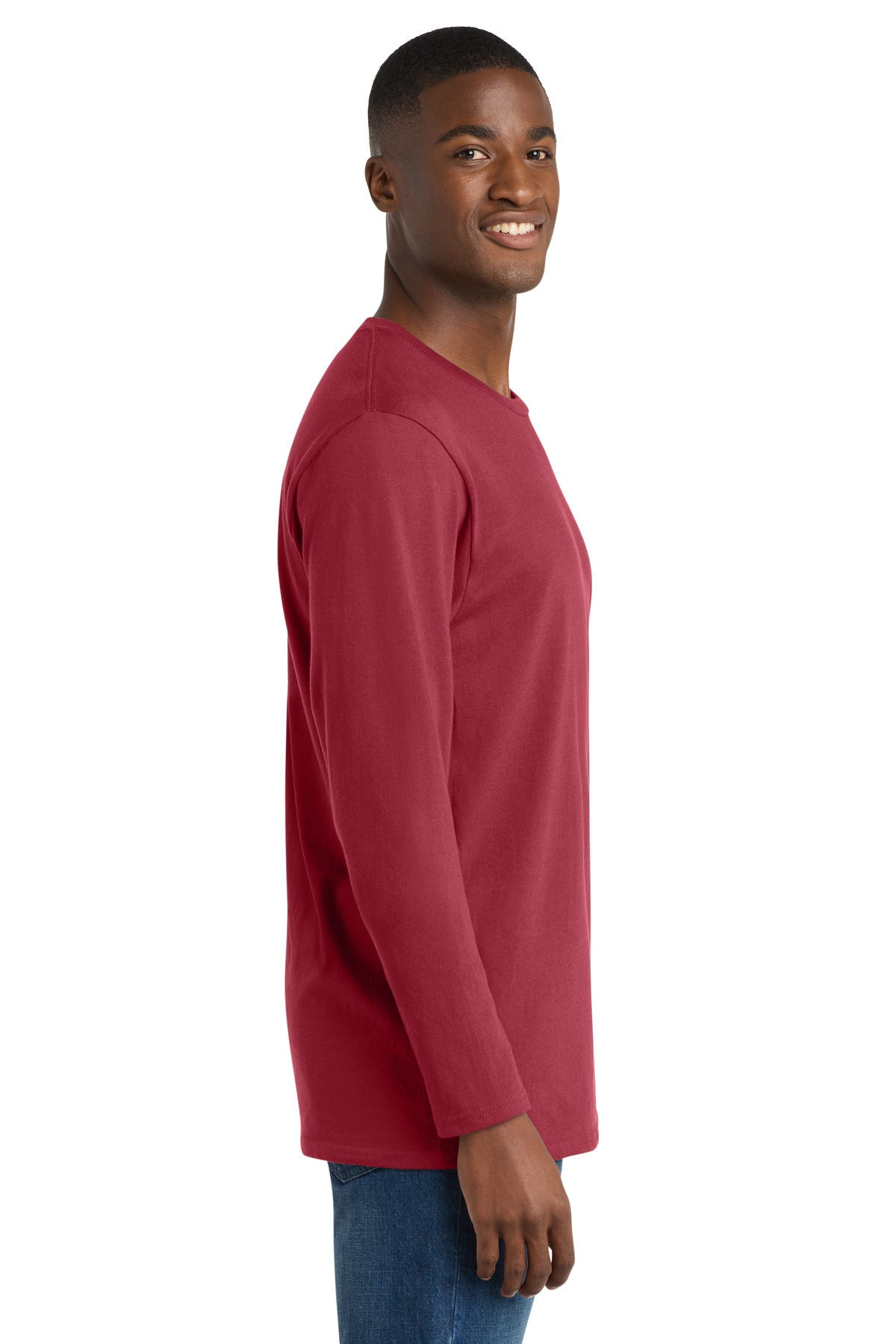 Rich Red Port & Company Long Sleeve Bouncer Tee PC600LS