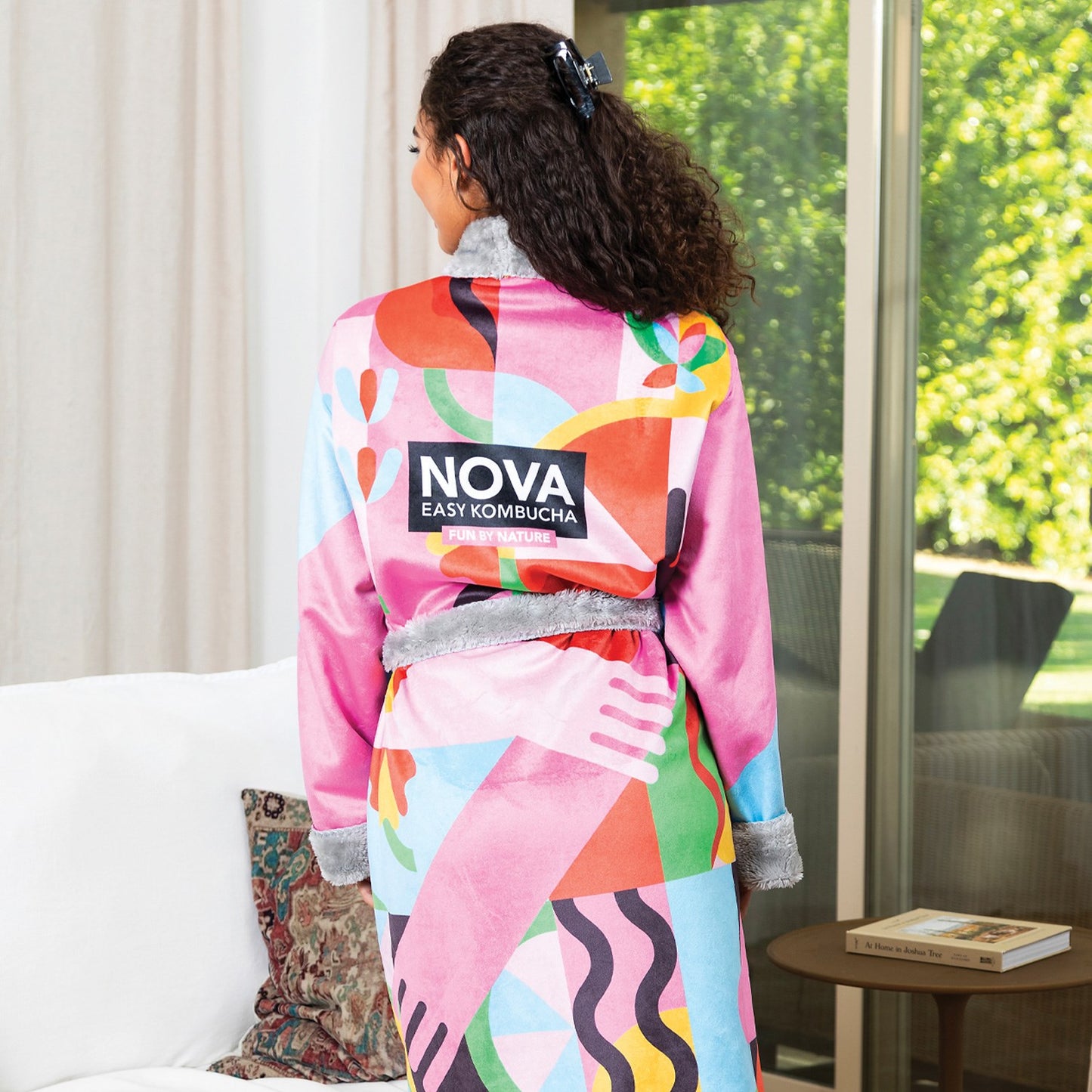 Sublimated Shawl Collar Robe