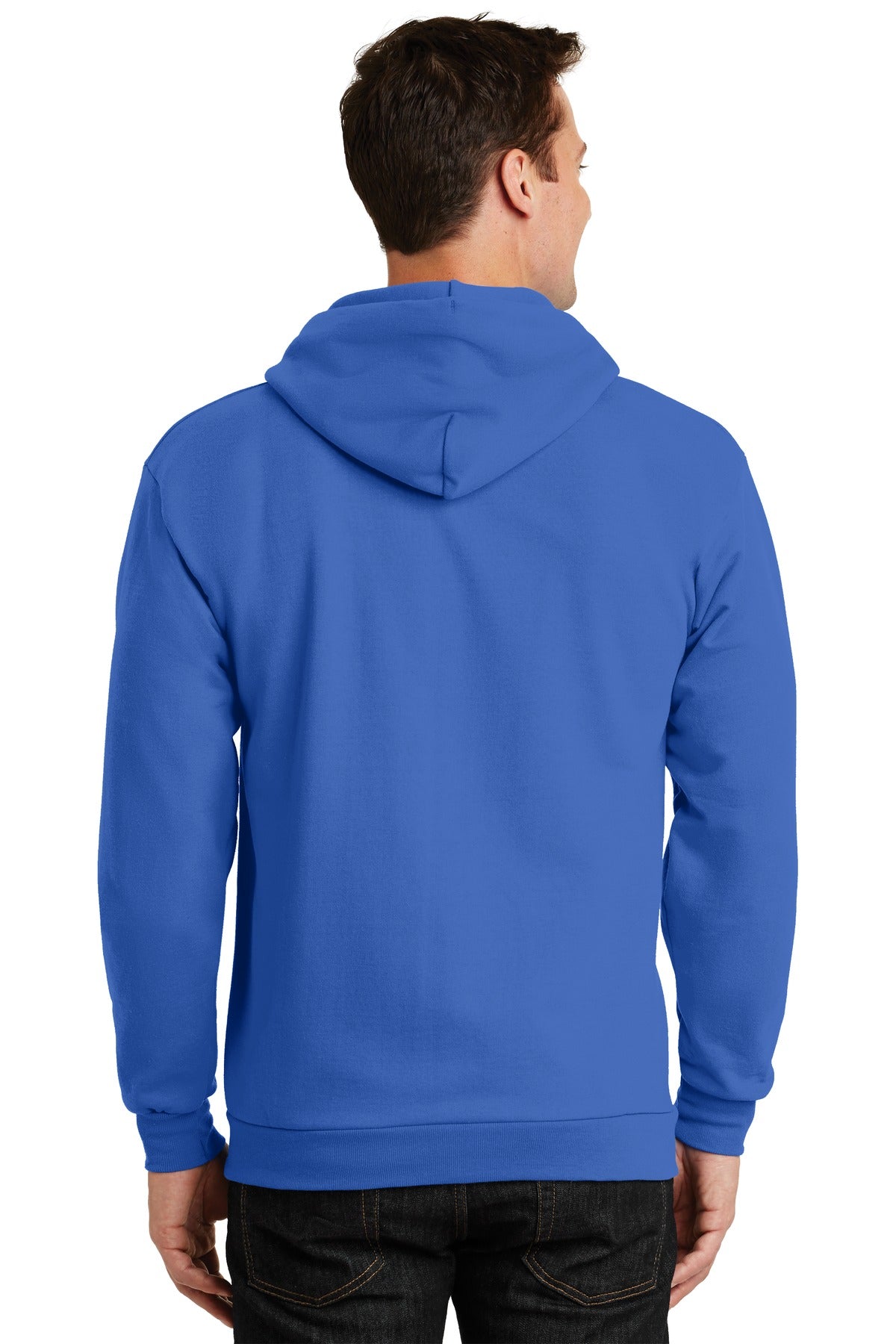 Royal Port & Company Essential Fleece Full-Zip Hooded Sweatshirt. PC90ZH