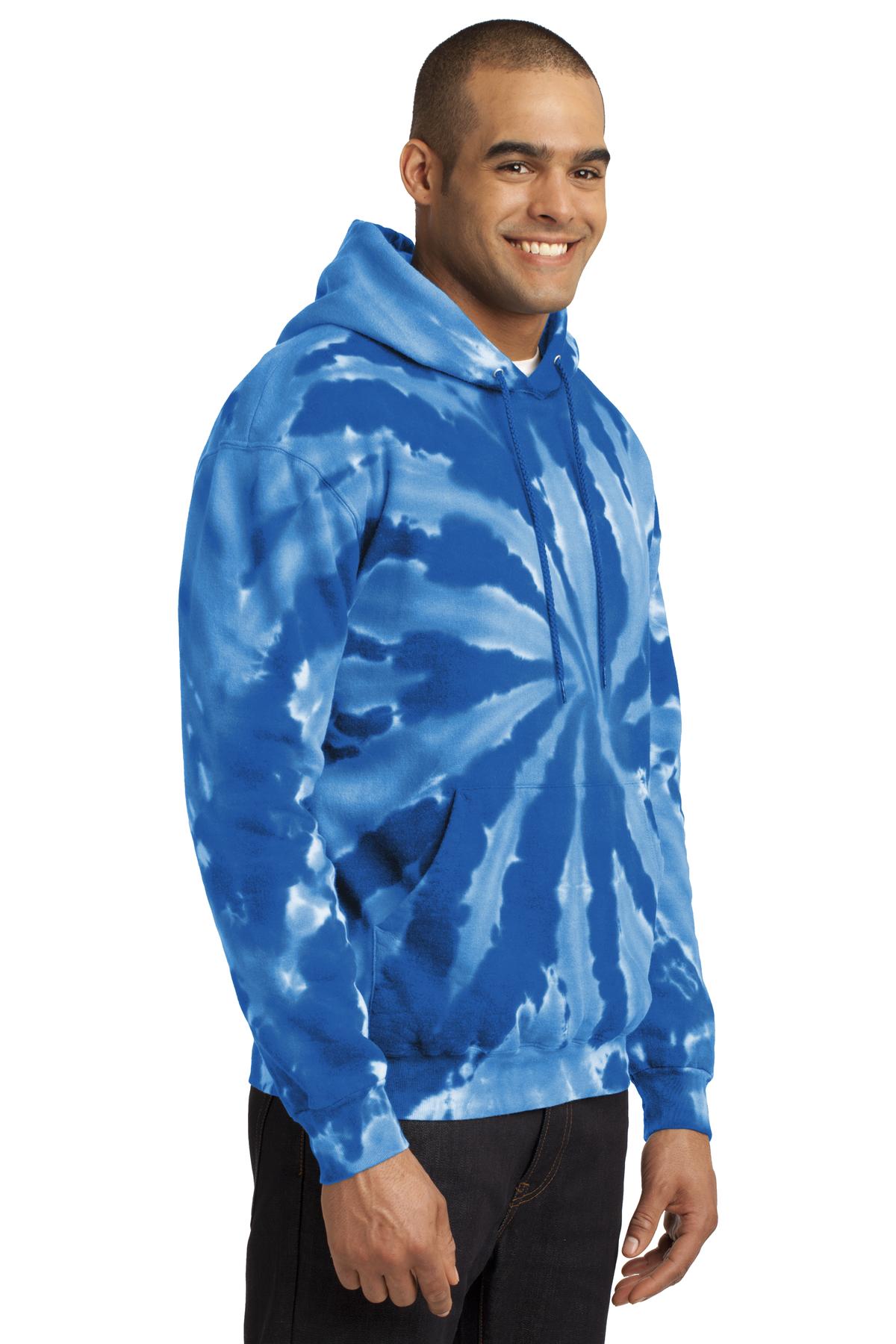Royal Port & Company Tie-Dye Pullover Hooded Sweatshirt. PC146