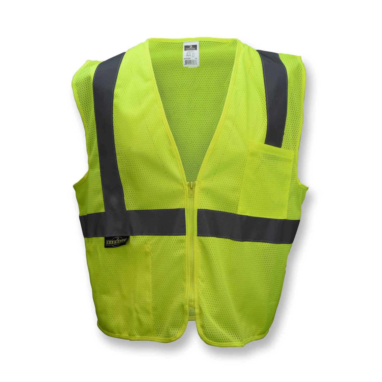 SV2Z Economy Type R Class 2 Mesh Safety Vest with Zipper - Green - Size 2X