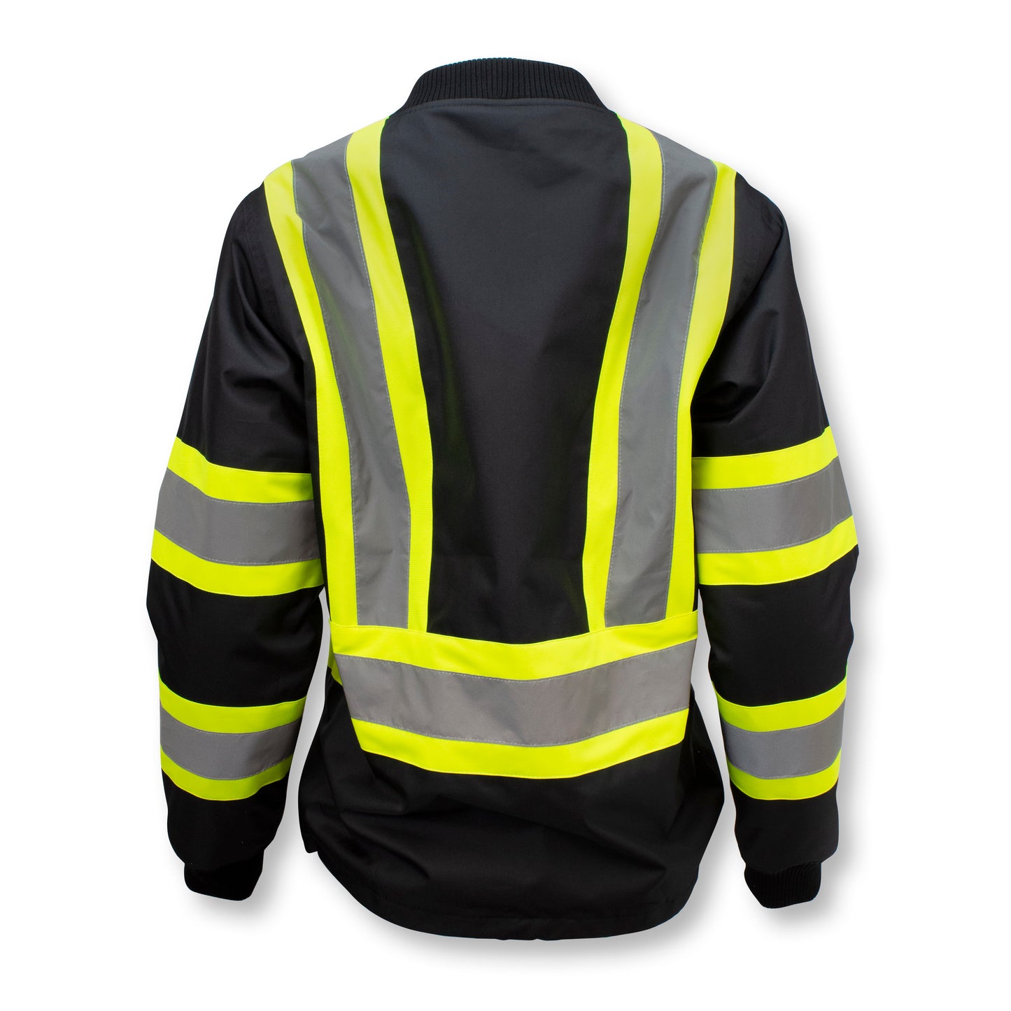 SJ910B-1ZGW Women’s Class 1 Hi-Vis Bomber Jacket - Black - Size 2X