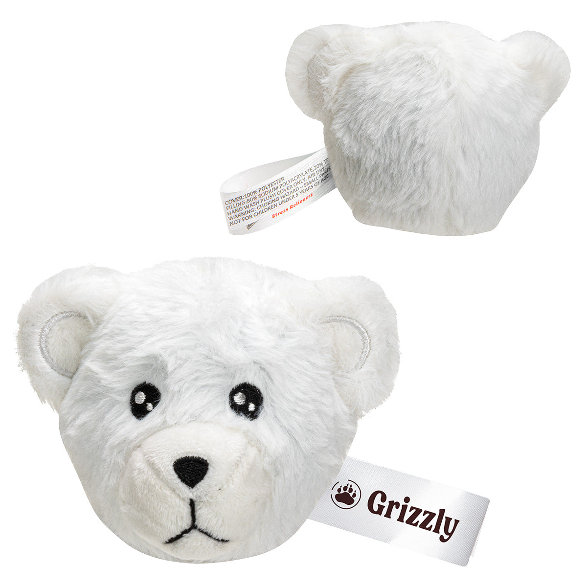 White Stress Busters™ Polar Bear