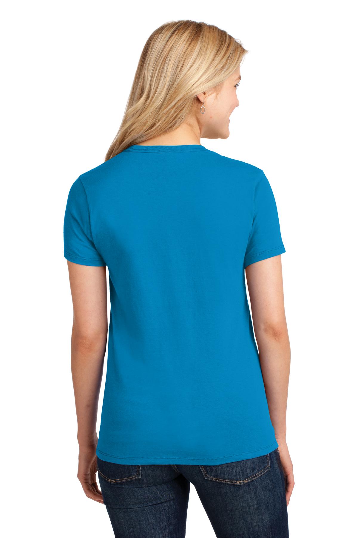 Sapphire Port & Company Women's Core Cotton Tee. LPC54