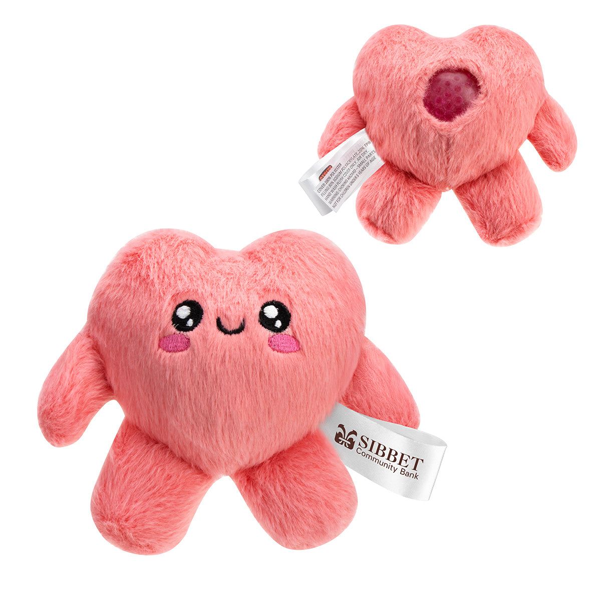 Pink Stress Busters™ Fluffy Heart