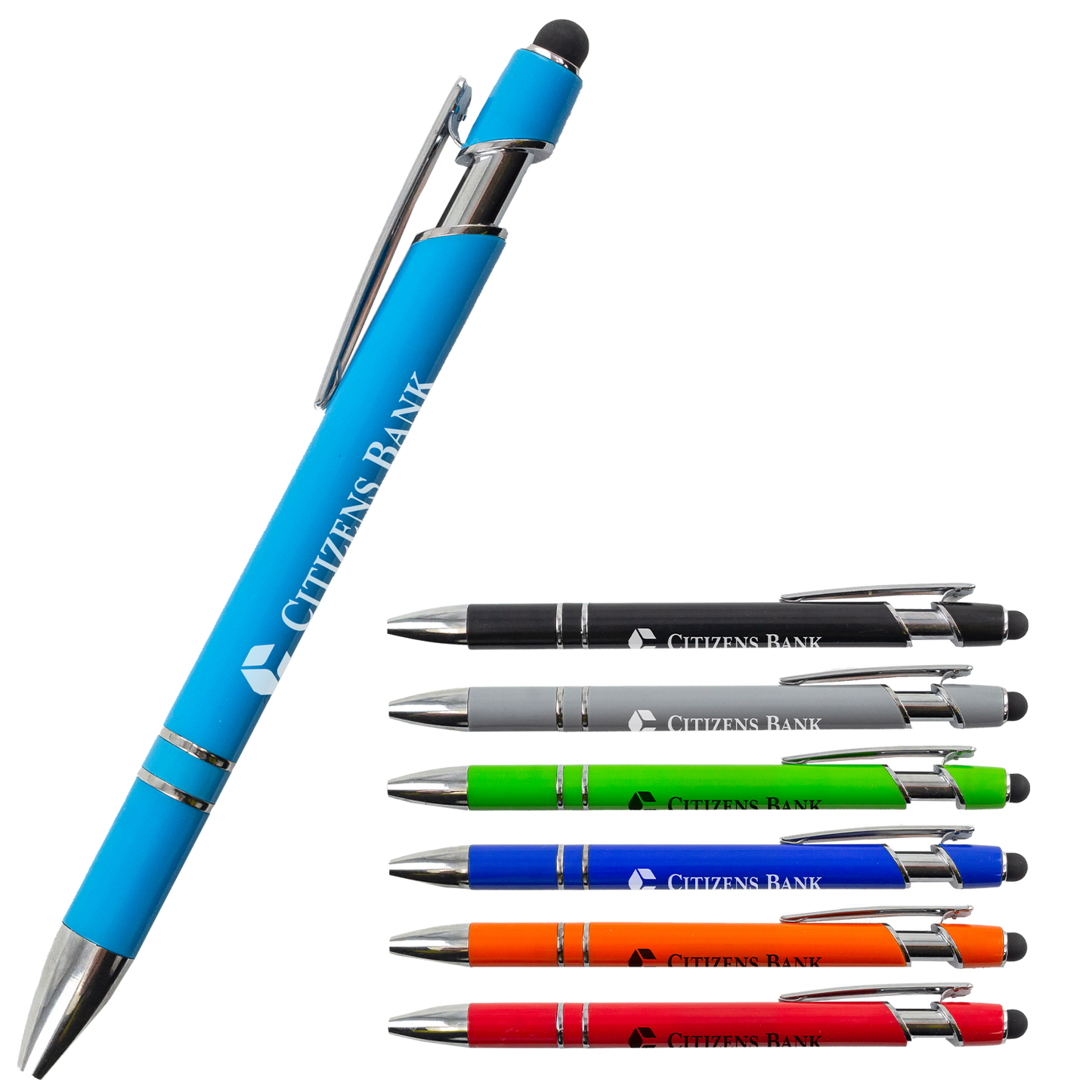 Black Script Plastic Barrel Stylus Pen