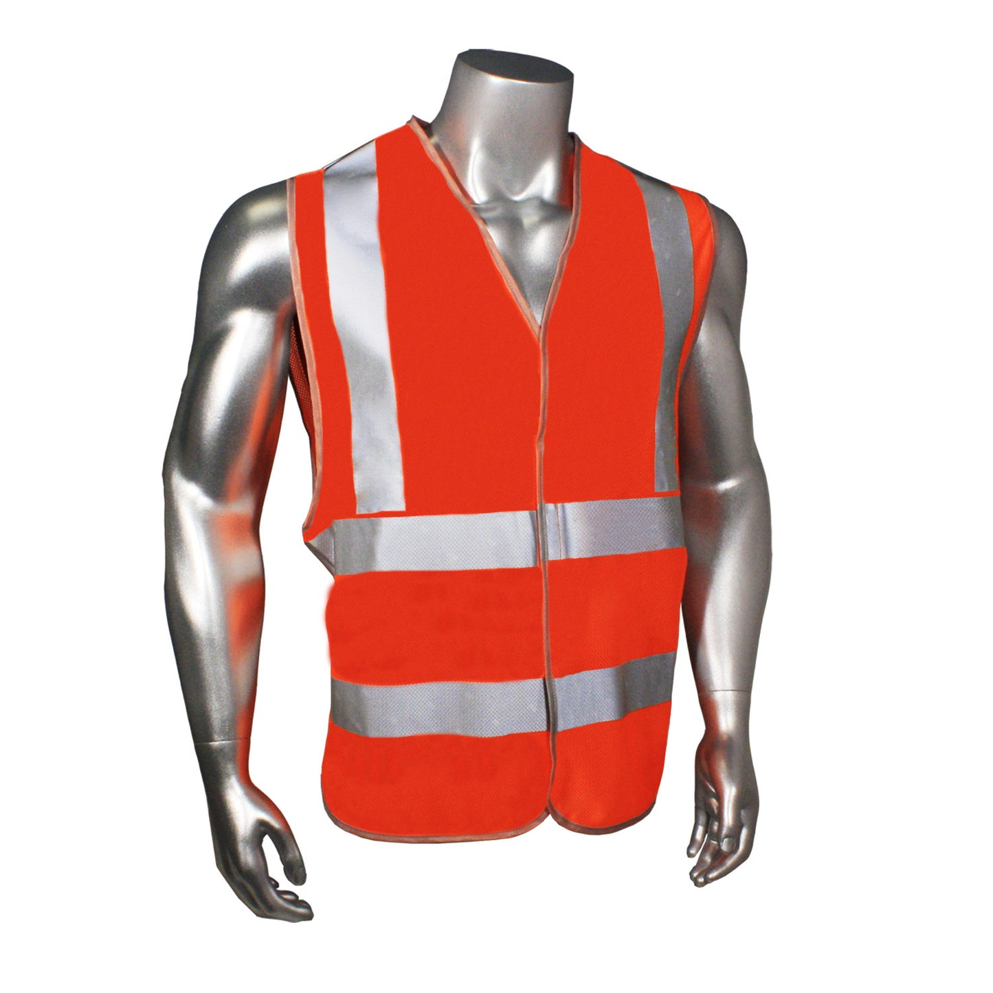 HV-6ANSI-2H Type R Class 2 2.7oz Micro Mesh Safety Vest - Orange - Size XL