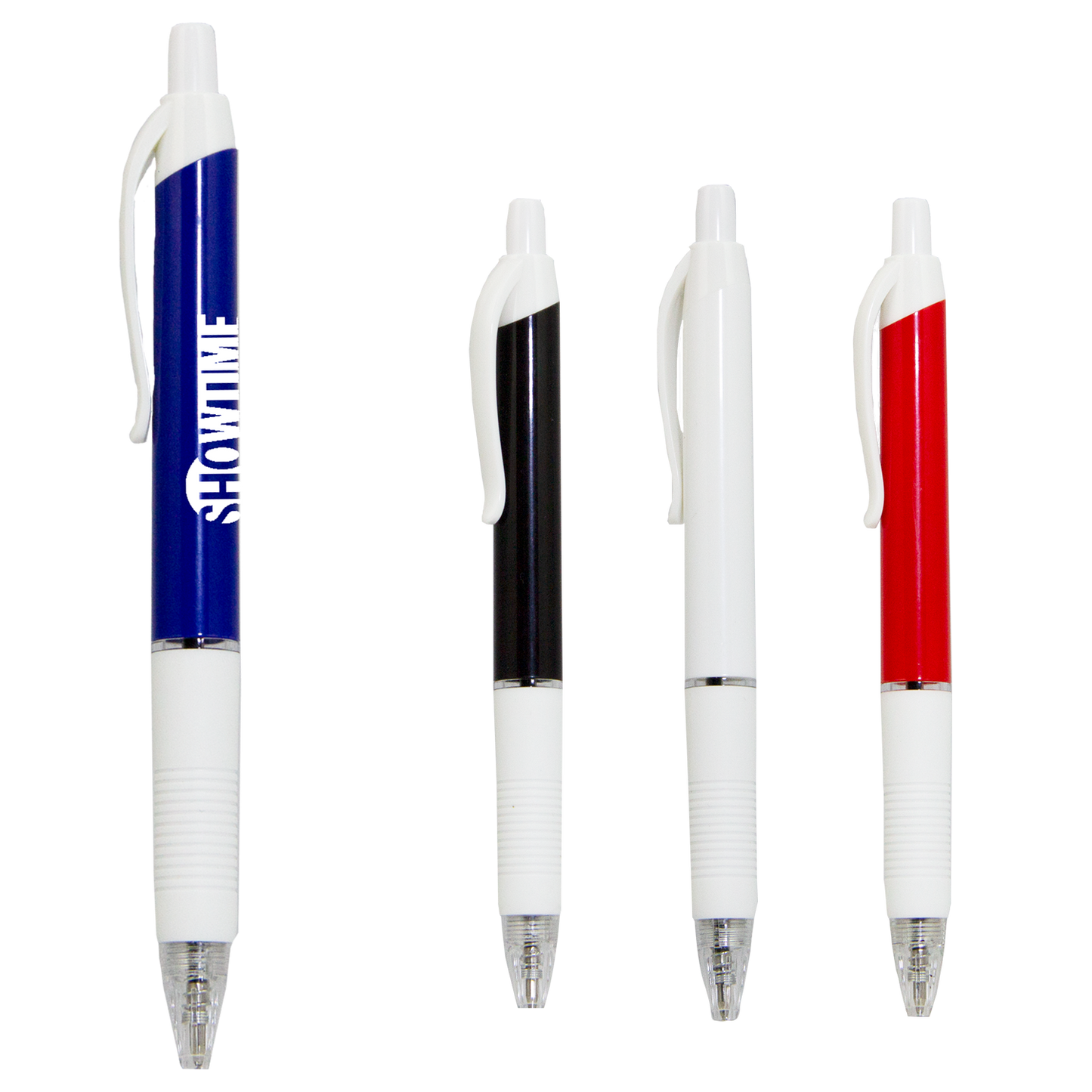 Black Showtime Pen With White Accents
