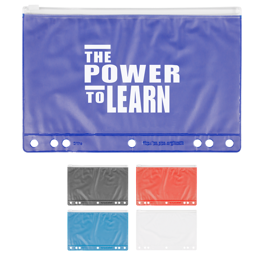 Black Slide Lock School Pencil Pouch