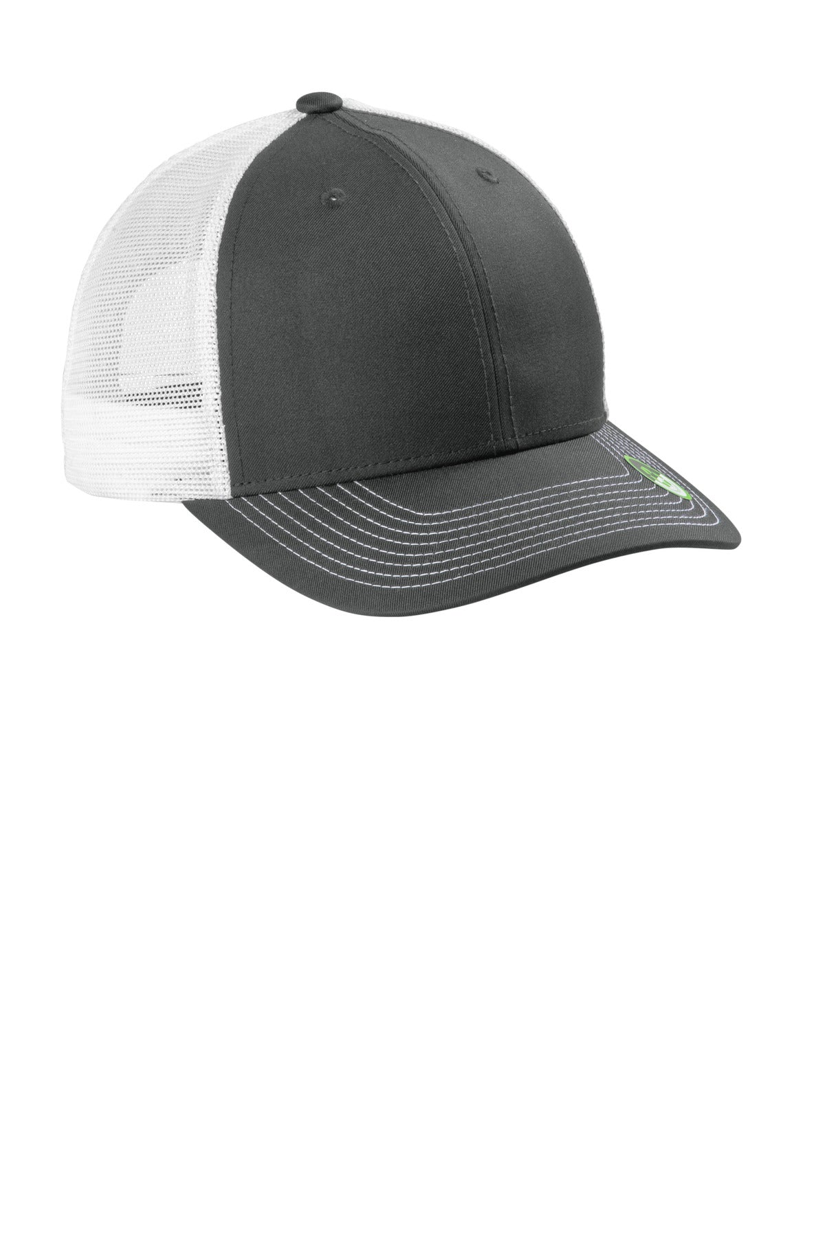 SmkGry/Wht Port Authority Eco Snapback Trucker Cap C112ECO