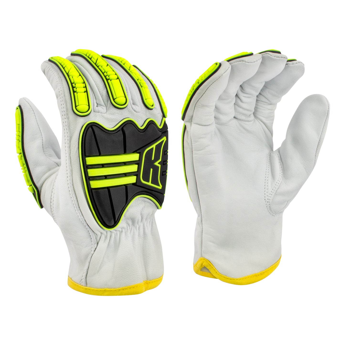 RWG56 KAMORI® A6 White Grain Goatskin Driver with TPR - Size 2X
