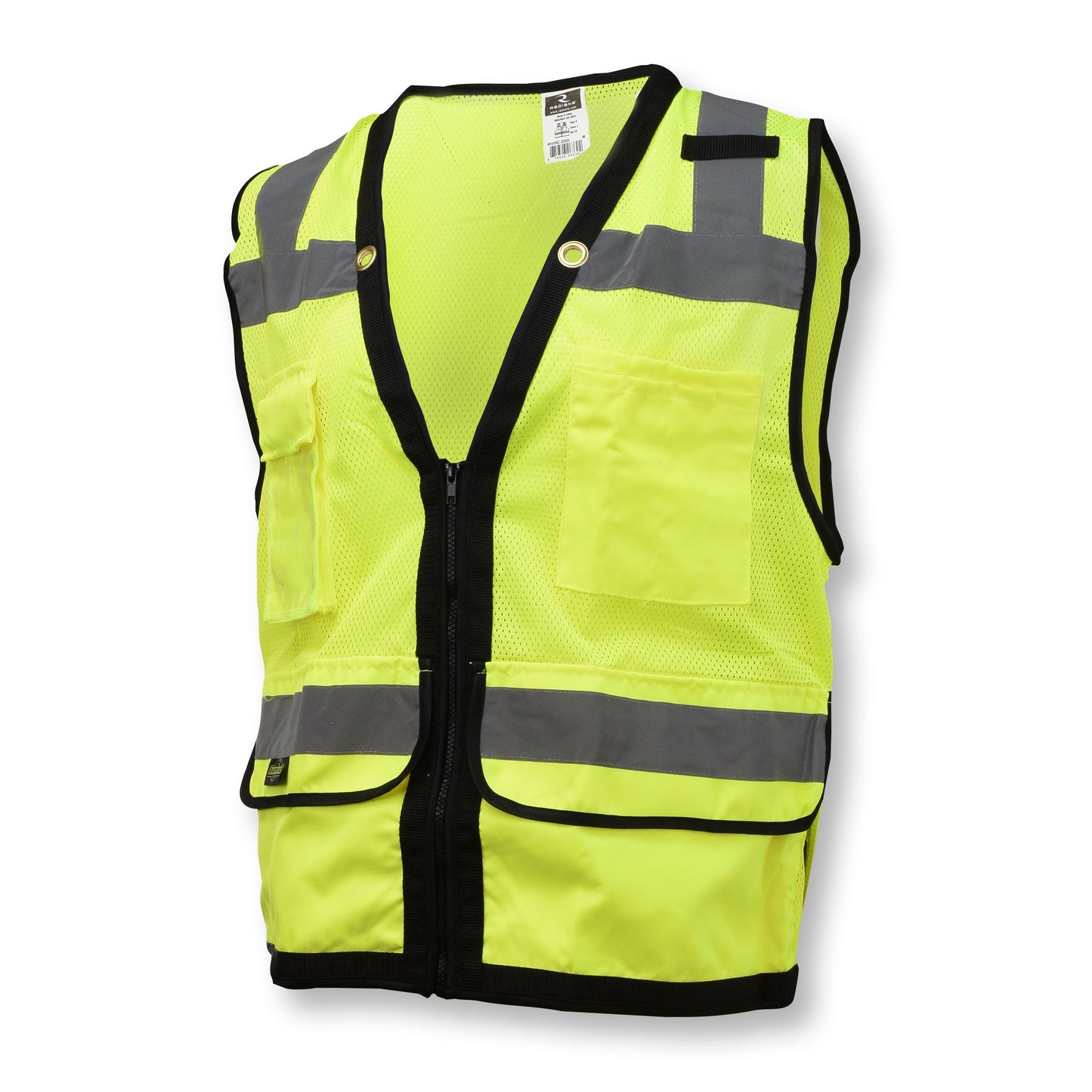 SV59Z Type R Class 2 Heavy Duty Mesh/Solid Surveyor Safety Vest - Green - Size XL