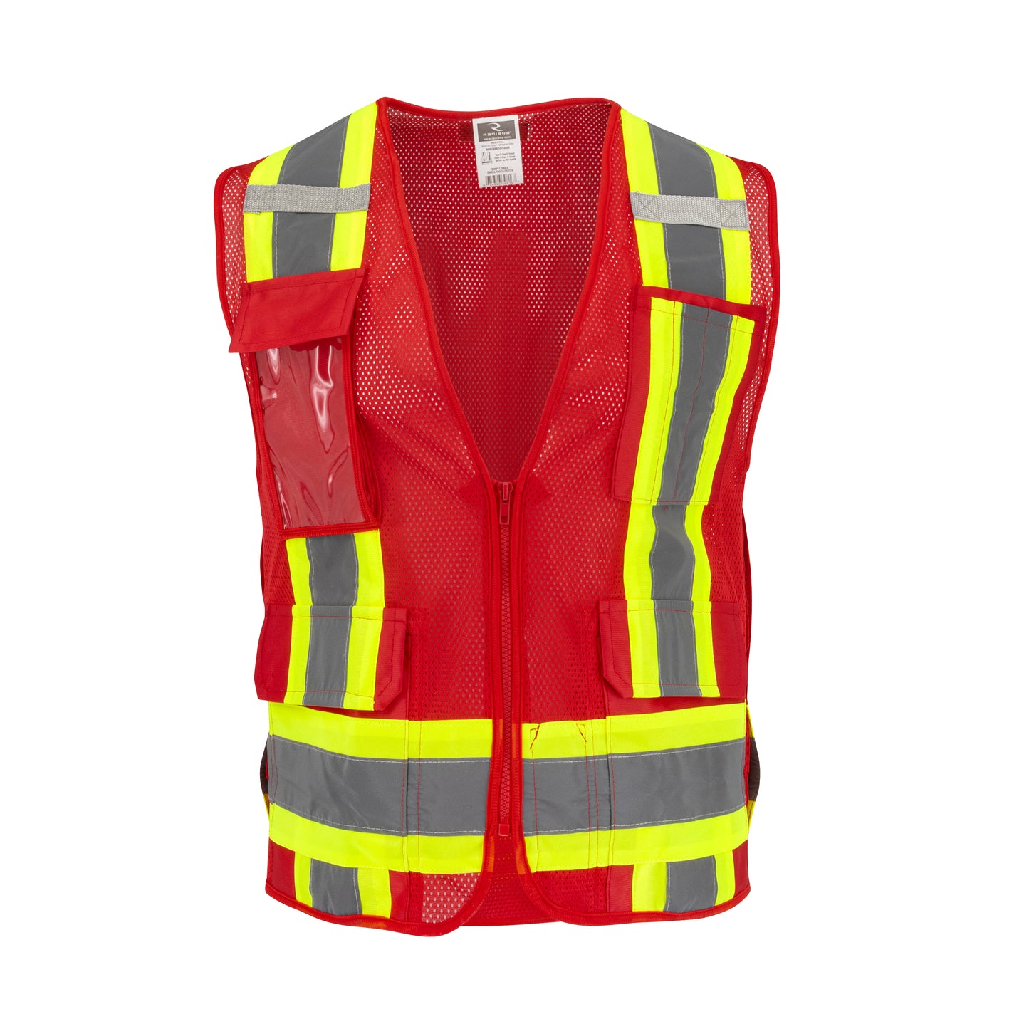 SV6P-1 Type O Class 1 Mesh Surveyor Vest - Red - Size S