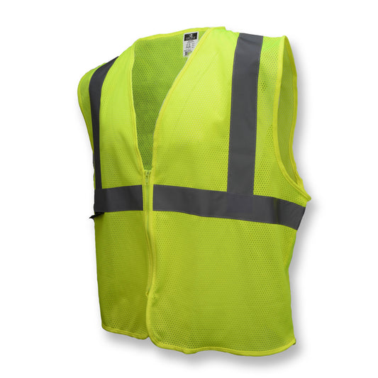 SVE1 Economy Type R Class 2 Mesh Safety Vest - Green - Size S-M