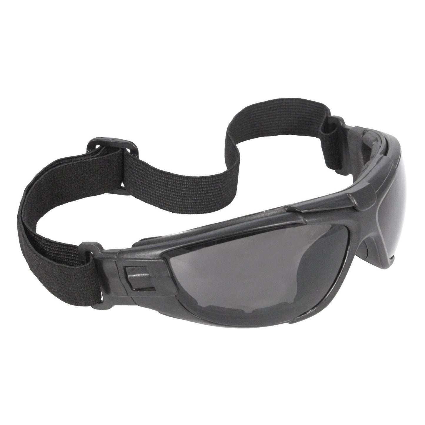 Cuatro™ 4-in-1 Foam Lined Eyewear - Black Frame - Clear Anti-Fog Lens