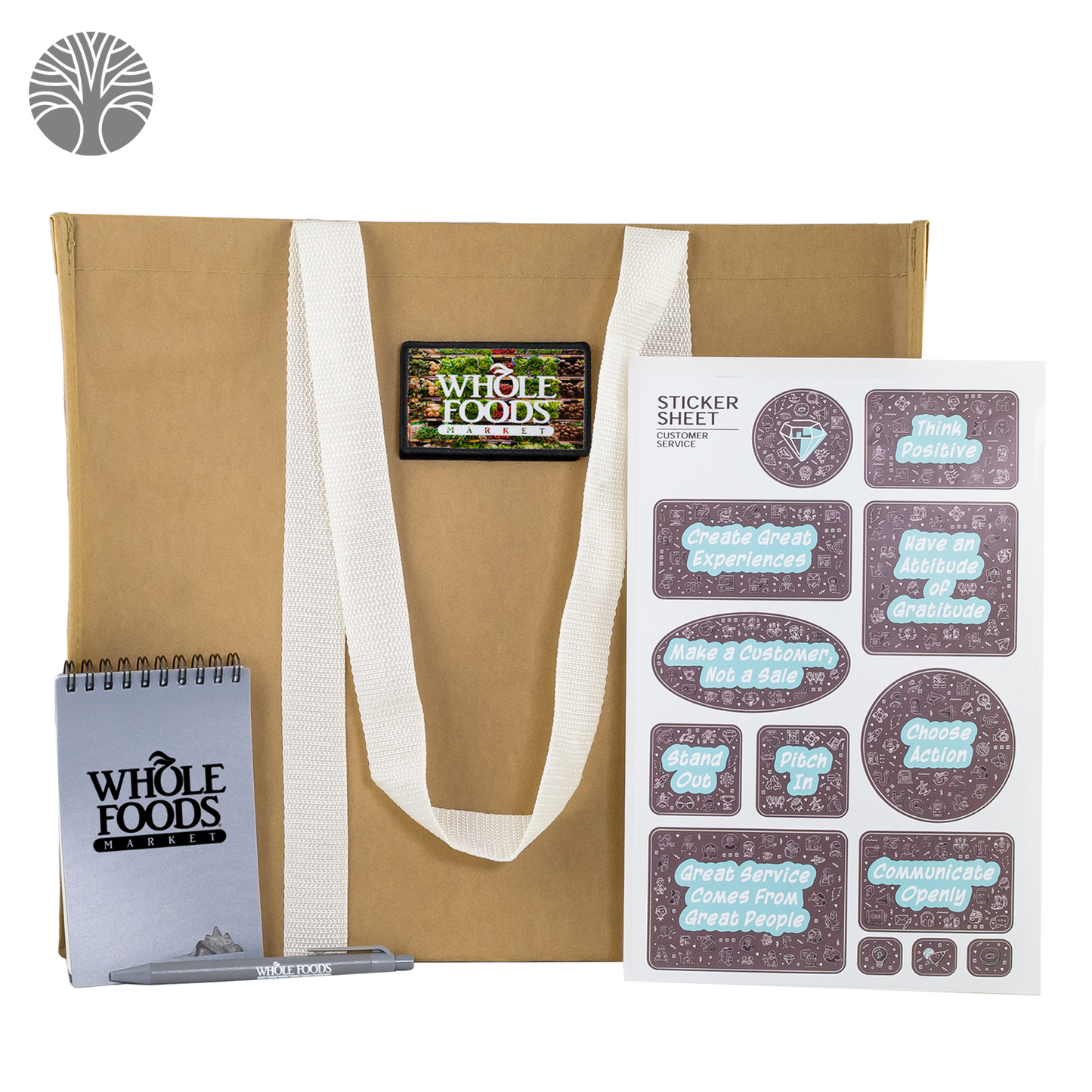 Sustainable Tote, Stone Paper Notebook & Recycled Pen Gift Set