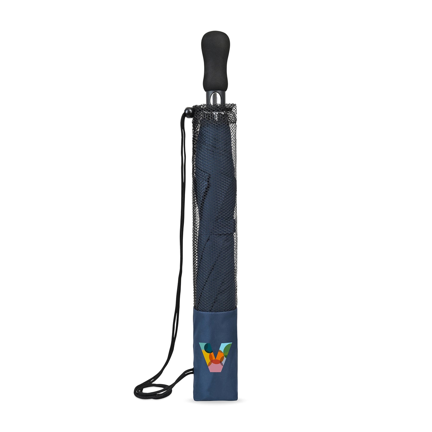 Elements 58" Recycled Auto Open Travel Folding Umbrella