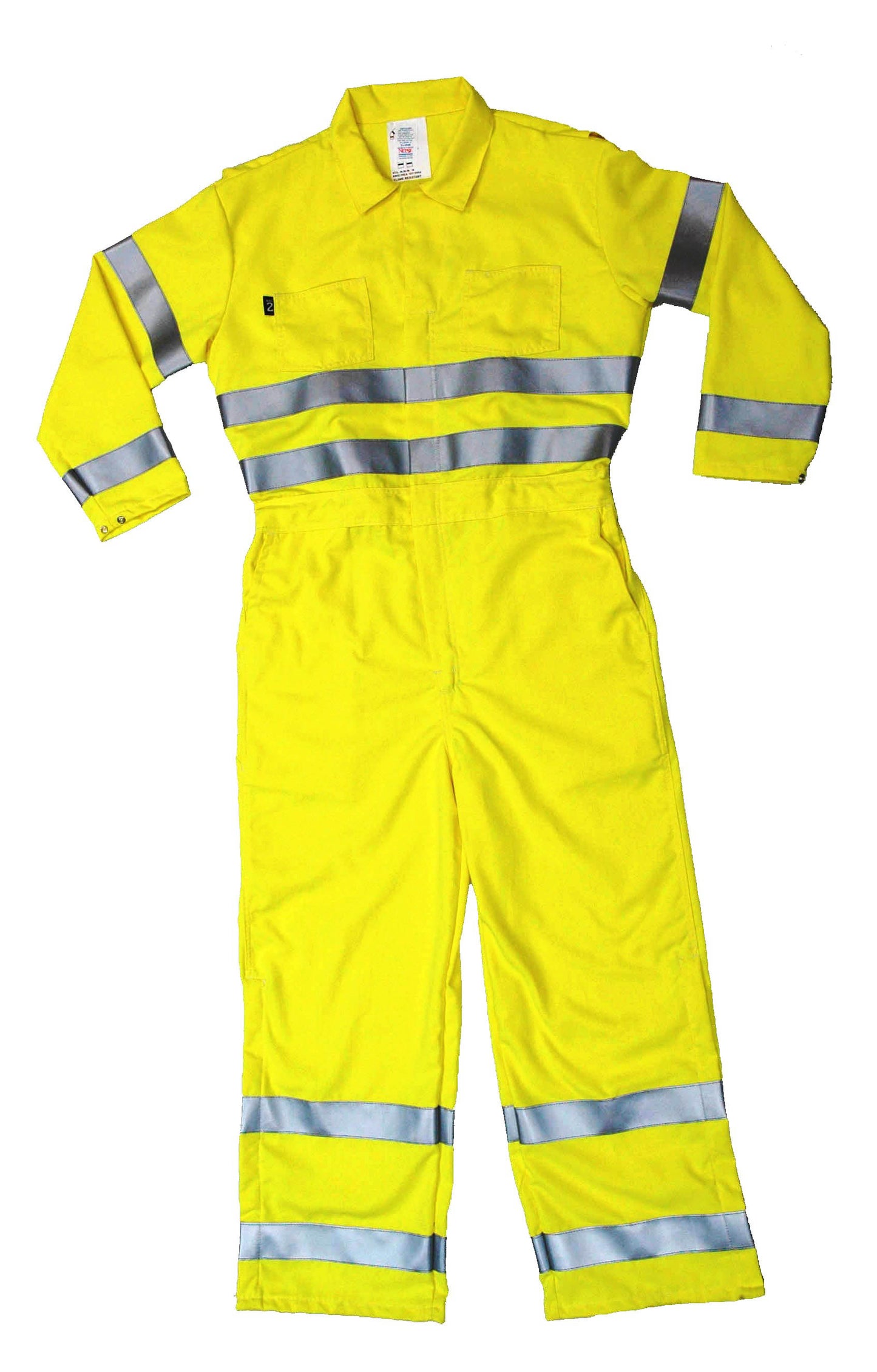 VM7CA3 Modacrylic High Visibility FR Coverall (CAT 2) - Fluorescent Yellow - Size 2X
