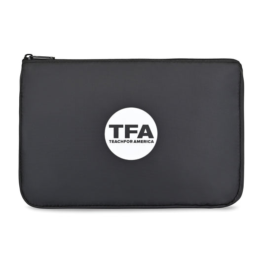 Black Arlo rPET Zippered Pouch