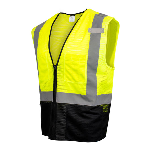 SV54B Color-Blocked Vest - Hi-Vis Green - Size XL
