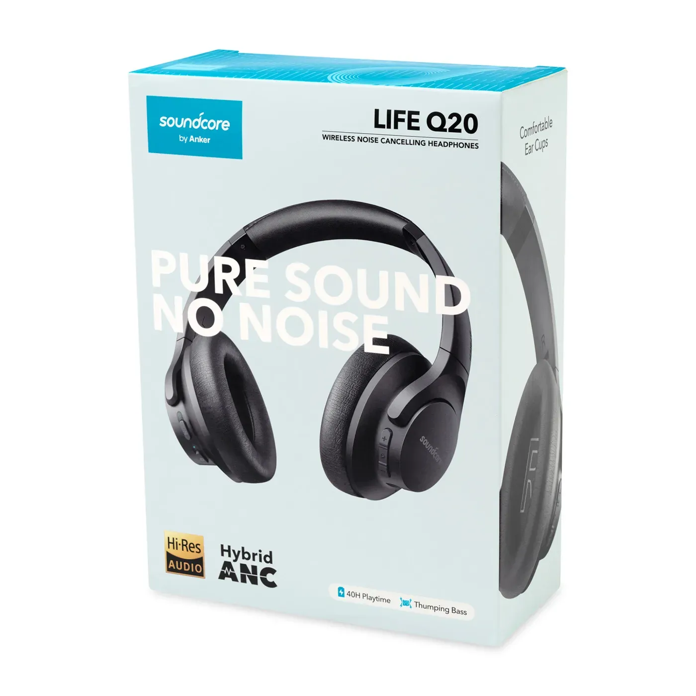 Black Anker® Soundcore Life Q20i Wireless Noise Cancelling Headphone