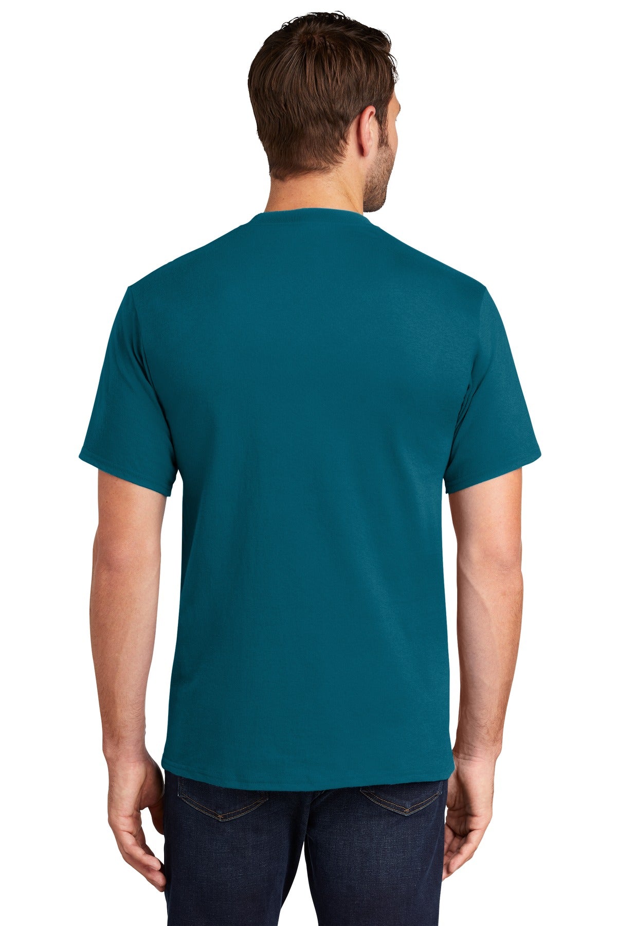 Teal Port & Company Tall Essential Tee. PC61T