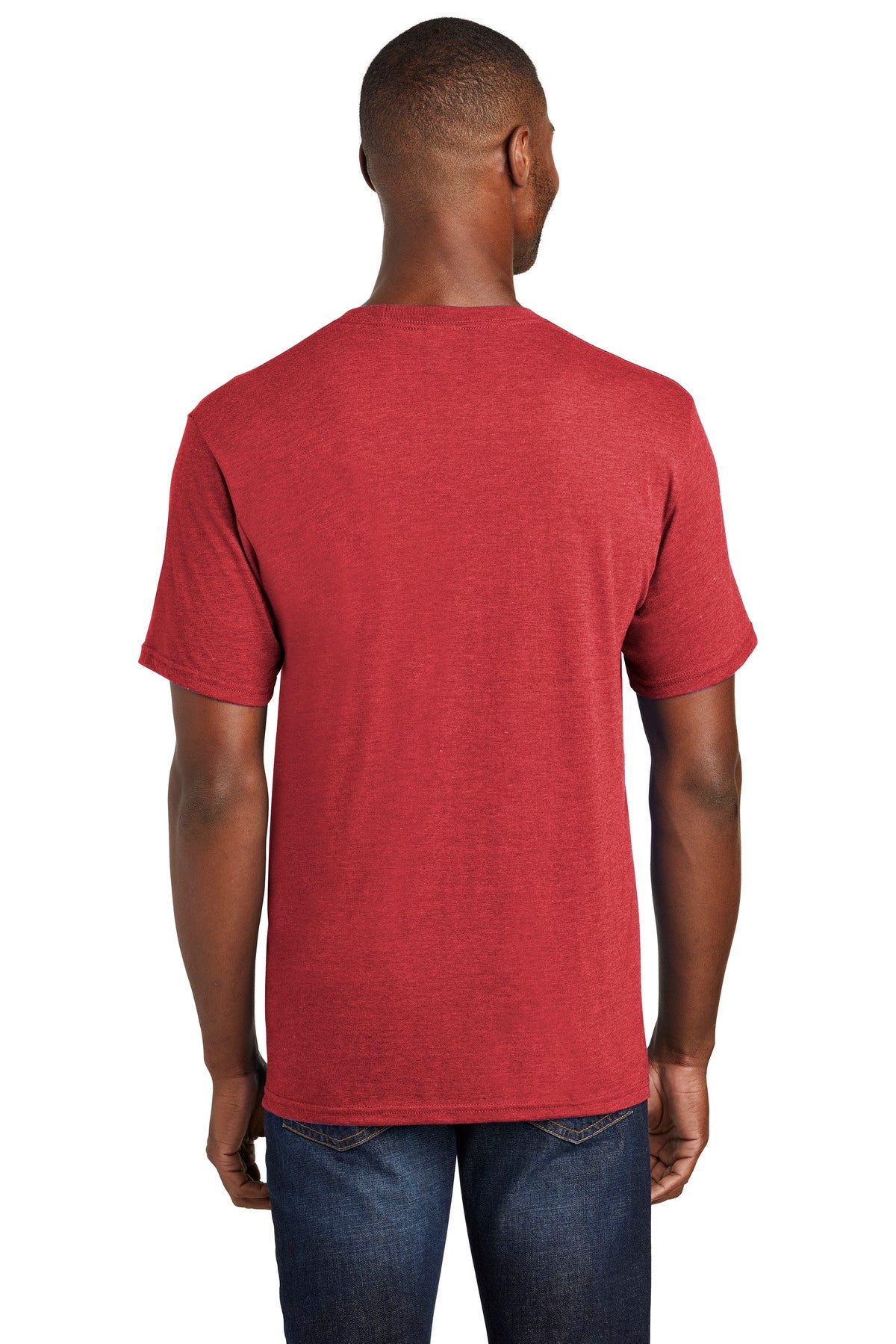 Team Card Hthr Port & Company Fan Favorite Blend Tee. PC455