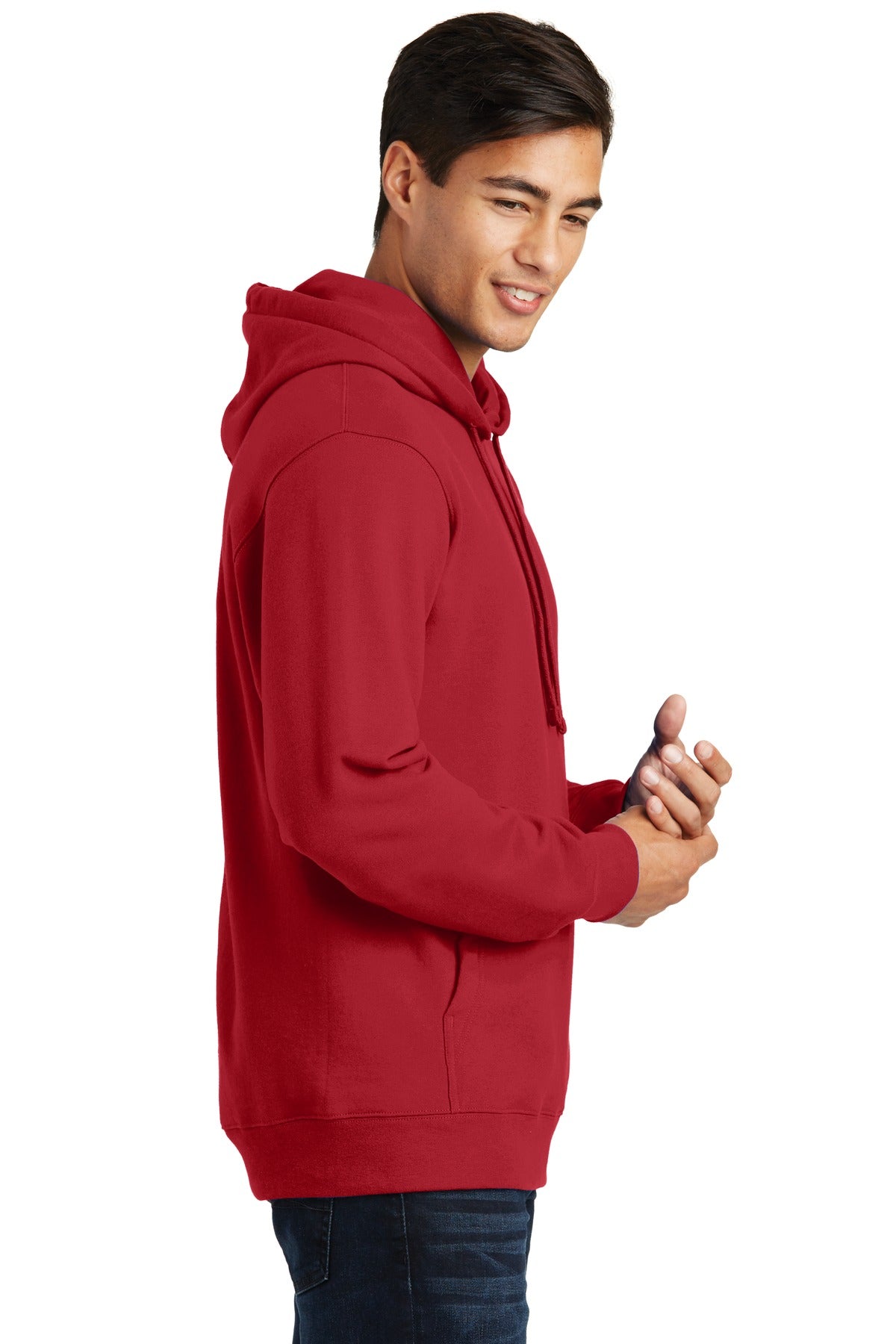 Team Cardinal Port & Company Fan Favorite Fleece Pullover Hooded Sweatshirt. PC850H