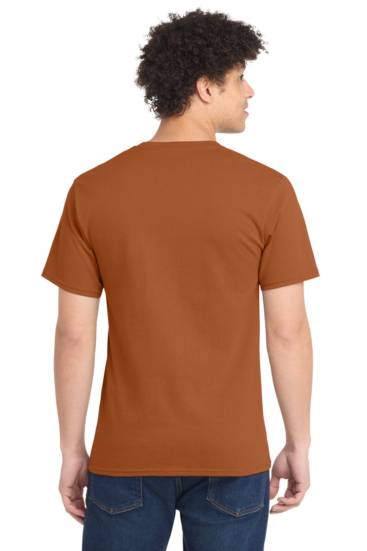Texas Orange Port & Company Tall Essential Tee. PC61T