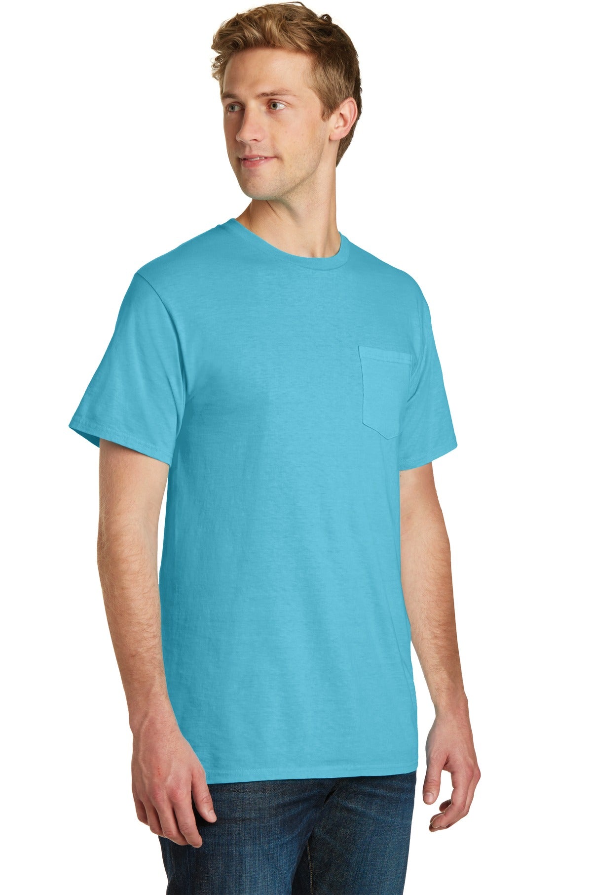 Tidal Wave Port & Company Beach Wash Garment-Dyed Pocket Tee. PC099P