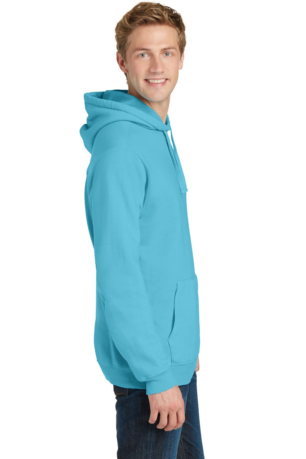 Tidal Wave Port & Company Beach Wash Garment-Dyed Pullover Hooded Sweatshirt. PC098H