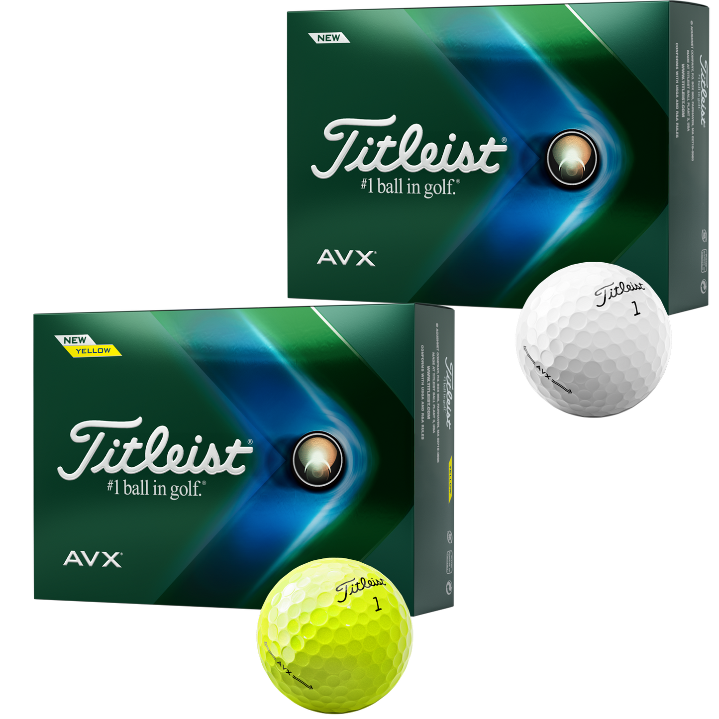 White Titleist Avx Golf Balls